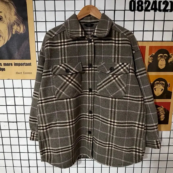 [BUNJANG] TOPTEN Classic Check Long-Sleeve Shirt / 탑텐 체크 남방 셔츠 85 0824