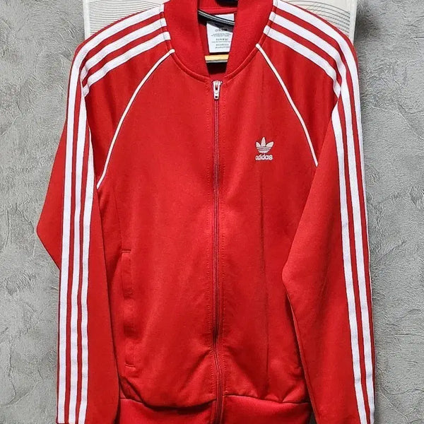 [BUNJANG] Adidas Three-Stripes Track Top Jersey Red / 아디다스 삼선 트랙탑 져지 레드
