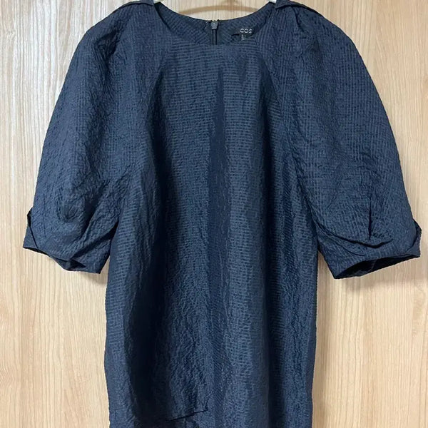 [BUNJANG] COS Puff Sleeve Blouse Navy/Black XS / COS 네이비 /블랙 퍼프소매 블라우스 US 2/XS/85