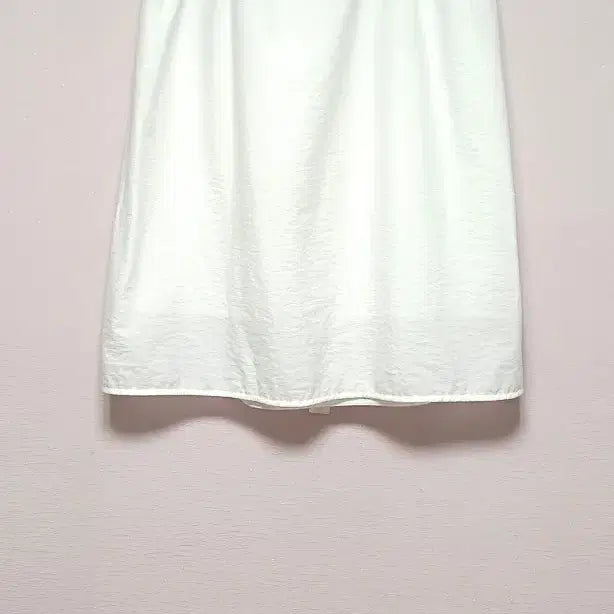 [BUNJANG] System (Hansem) Belted Zipper Cotton Blend Long Skirt - White (FREE) / 한섬 정품] 시스템(SYSTEM) 벨티드 지퍼 코튼 믹스 롱스커트 (FREE)