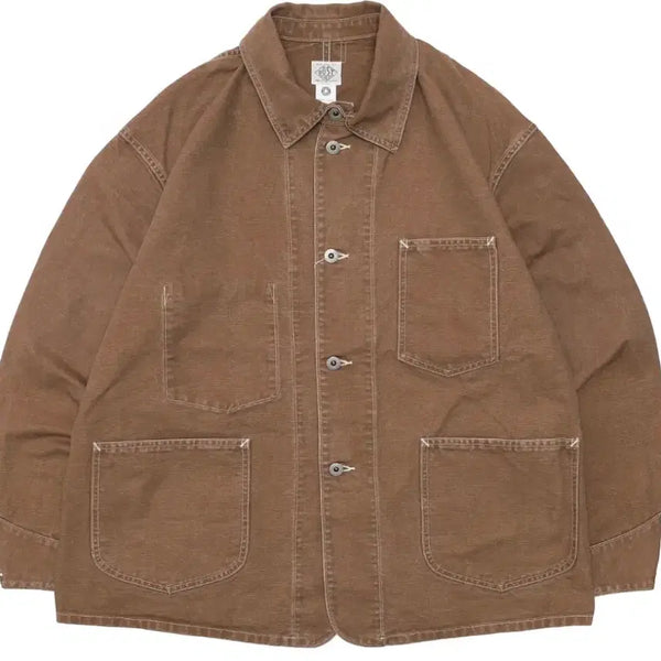 [BUNJANG] Postoveralls Washed Brown Coverall Jacket / Postoveralls 포스트오버롤즈 46 워시드 브라운 L 판매