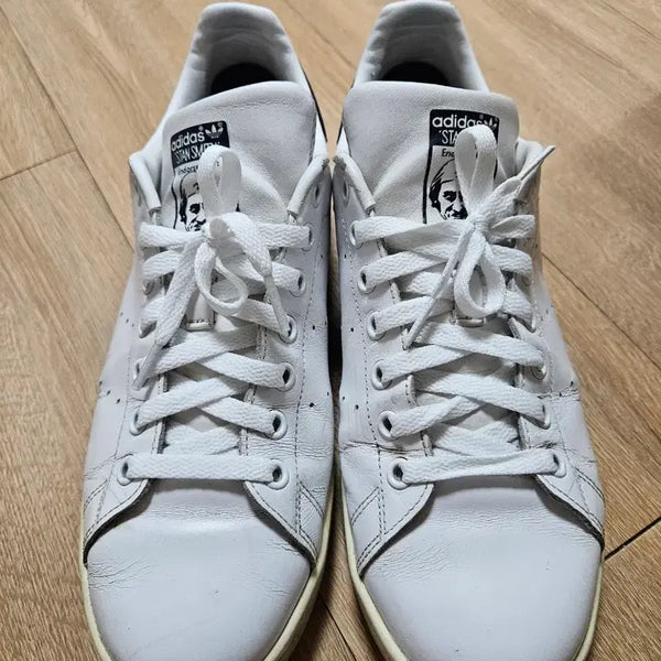 [BUNJANG] Adidas Stan Smith White Leather Sneakers / 아디다스 스탠스미스 흰색 가죽 운동화