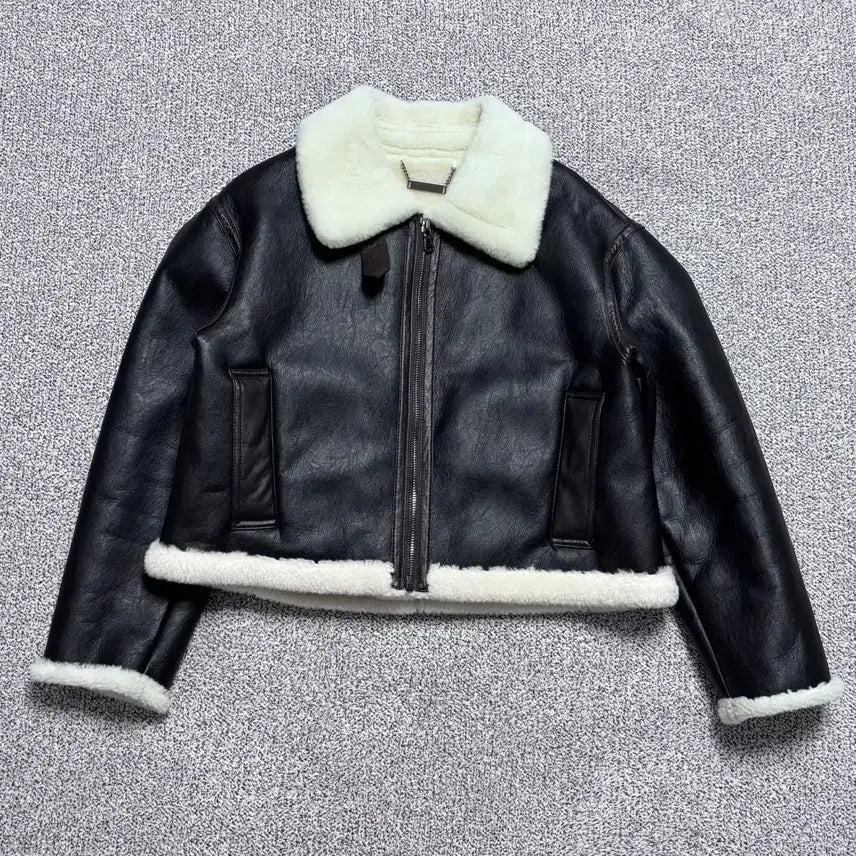 [BUNJANG] F Mongdol Women's Fur Muflon Jacket / F 몽돌 여성 퍼 무스탕 자켓 0823