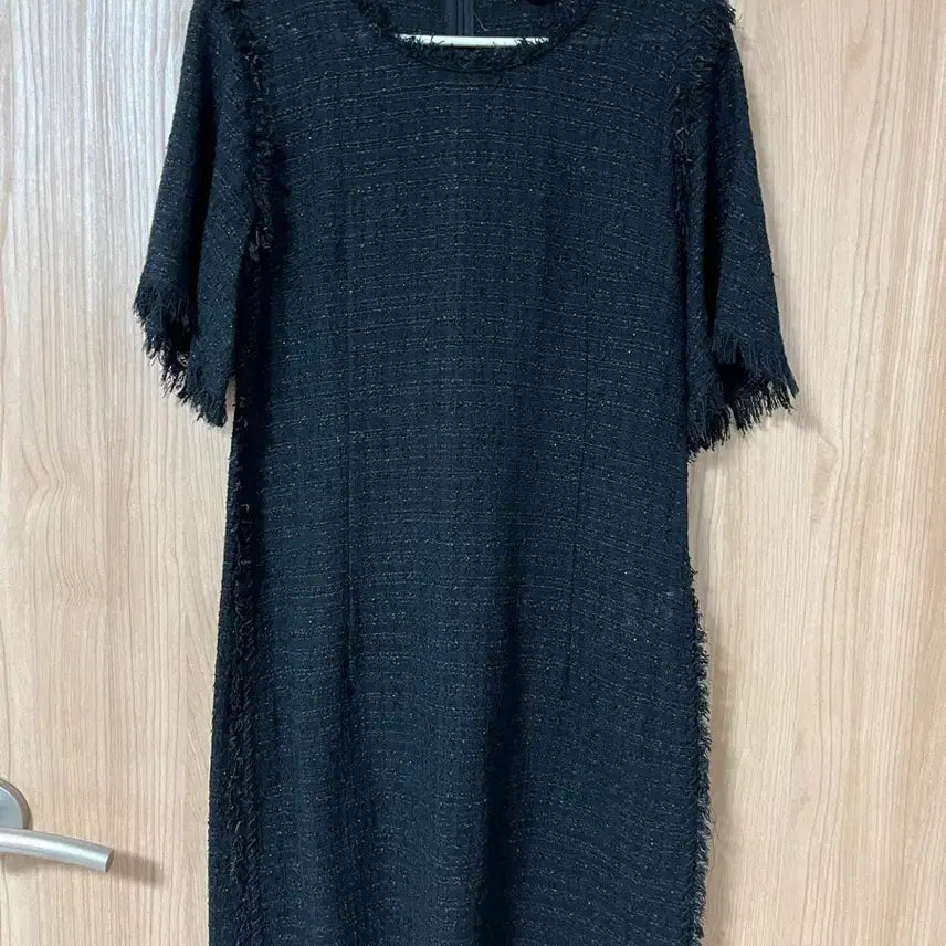 [BUNJANG] Time Postmodern Tweed Dress Black M / 타임 포스트모던 트위드 원피스 블랙M