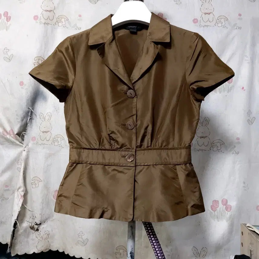 [BUNJANG] Jigott 100% Silk Jacket Blouse / 지고트  견100%    자켓겸  블라우스