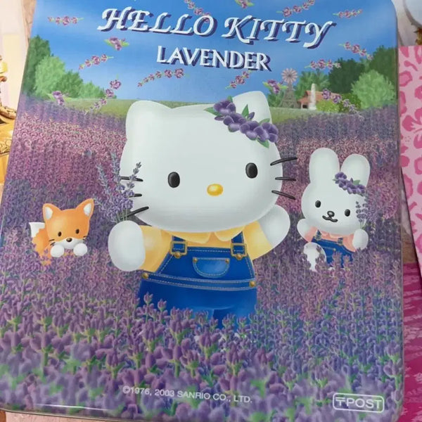 [BUNJANG] Lavender Kitty Tin Case with Vintage Papers / 라벤더키티틴케이스고전지류포함