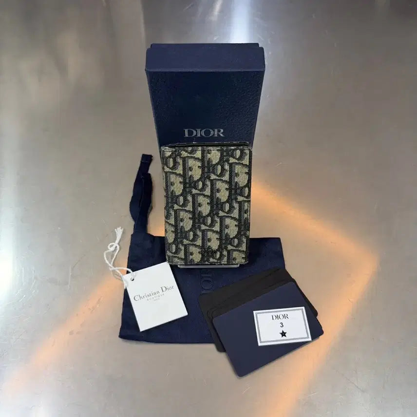 [BUNJANG] Dior Oblique Organizer Wallet Beige OS / [정품/OS] 디올 오블리크 오거나이저