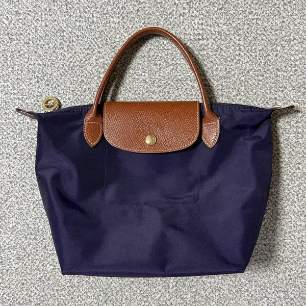 [BUNJANG] Longchamp Purple Nylon Tote Bag / Long Champ 롱샴 퍼플 토트백