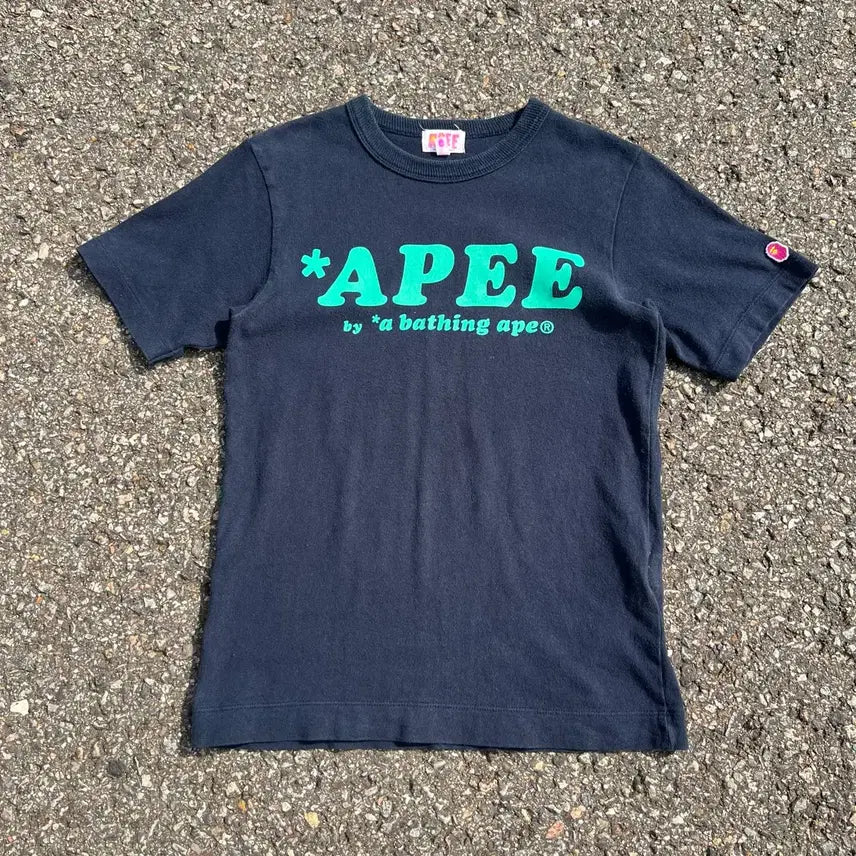 [BUNJANG] APEE by BAPE 2007 T-Shirt Pink Monkey Short Size / 2007 APEE by BAPE 티셔츠