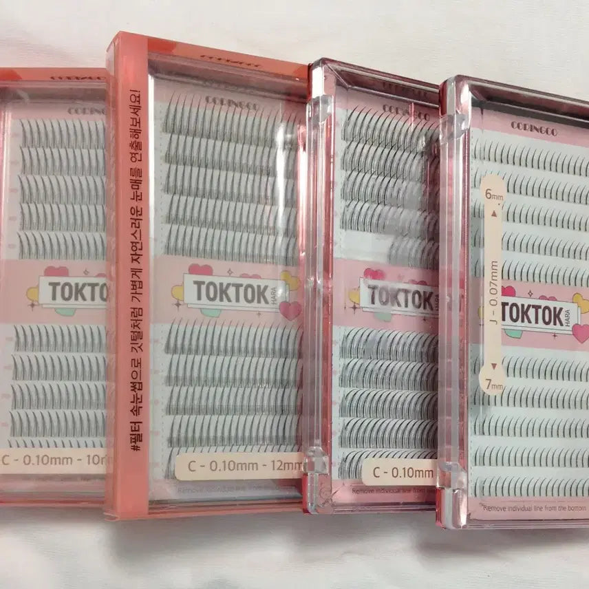 [BUNJANG] Tok Tok Hara Eyelashes Set (4 Types) / 톡톡하라 속눈썹 4종