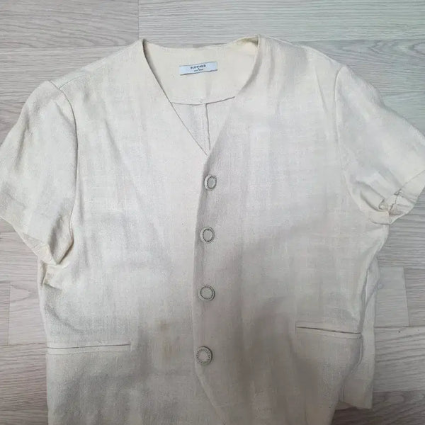 [BUNJANG] Slowand Linen Half-Sleeve Jacket / 슬로우앤드 반팔린넨자켓