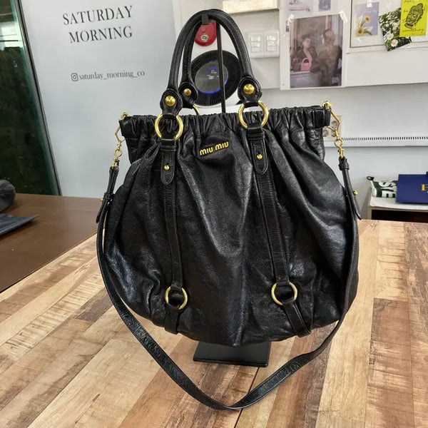 [BUNJANG] Miu Miu Vitello Shine 2-way Bag OS / 미우미우 비텔로 샤인 2-way OS