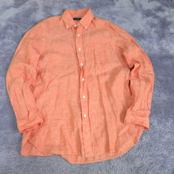 [BUNJANG] Polo Ralph Lauren Linen Shirt / M 175/96A 폴로 린넨 셔츠 | 0817A17