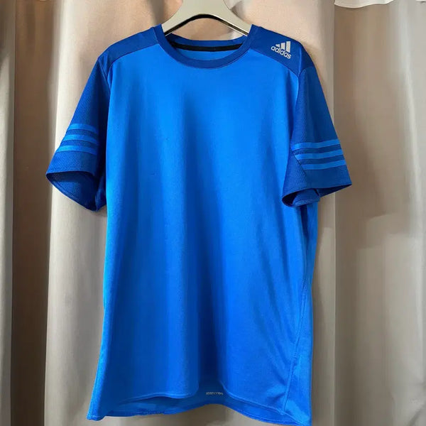 [BUNJANG] Adidas Short Sleeve Functional T-Shirt Blue / 아디다스 반팔티 블루 기능티