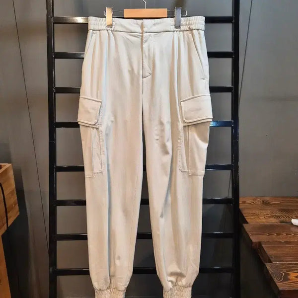 [BUNJANG] SYSTEM Casual Fit Cargo Jogger Pants Ivory / [30] SYSTEM 시스템 한섬 캐주얼핏 카고 조거 팬츠 아이보리 4.5