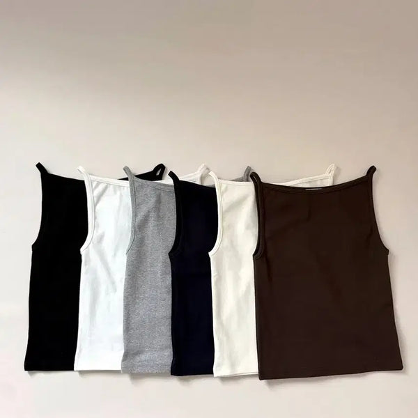[BUNJANG] Boat Neck Sleeveless Tank Top (44-66) / 보트넥 나시 슬리브리스 민소매 동남아 여행룩 부유방커버 에이블리 지그재그