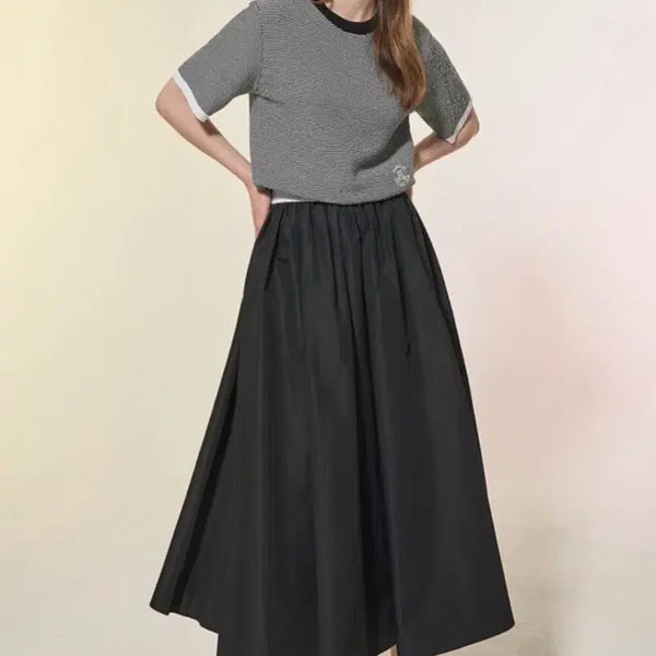 [BUNJANG] LANVIN COLLECTION Banding Gathering Skirt / 랑방컬렉션 밴딩 개더링 스커트 한섬