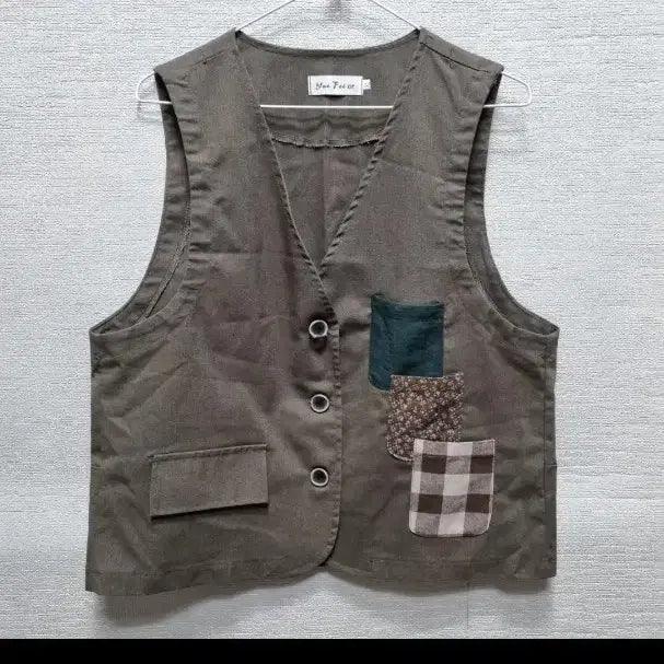 [BUNJANG] Daily Hanbok Vest Patch Detail / v034 생활한복 조끼