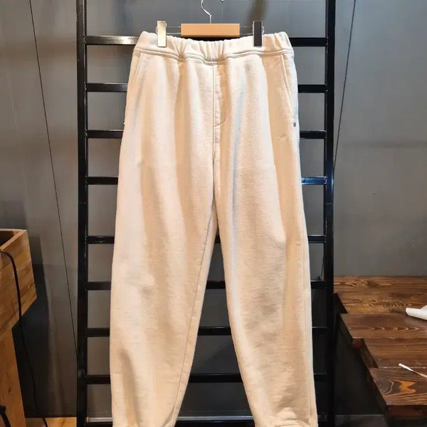 [BUNJANG] SYSTEM 100% Cotton Fleece Sweat Jogger Pants Ivory / [30] SYSTEM 시스템 한섬 코튼 100% 기모 스웨트 조거 팬츠 아이보리 4.5