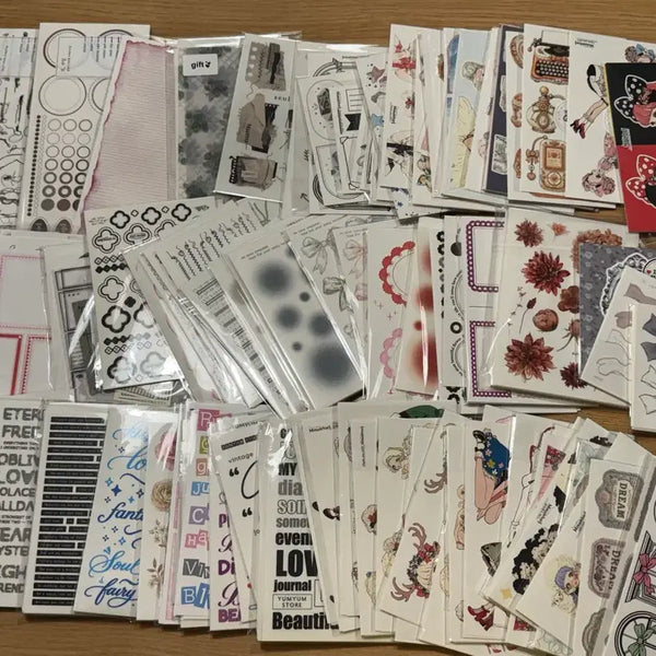 [BUNJANG] Emotional Deco Sticker & Paper Bundle / 감성다꾸용 스티커 및 모조지들 처분합니다