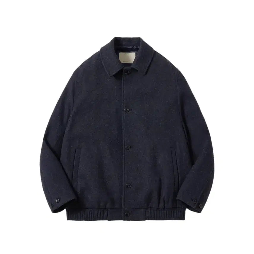 [BUNJANG] Portery Melton Wool Blouson Melange Navy Size 3 / 포터리 멜톤 울 블루종 멜란지네이비 3 사이즈