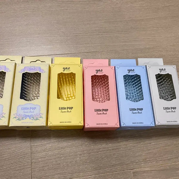 [BUNJANG] Yao Little Pop Square Brush Keychain / 야오 리틀팝 스퀘어 브러쉬 빗 새상품 여행용 브러쉬 키링
