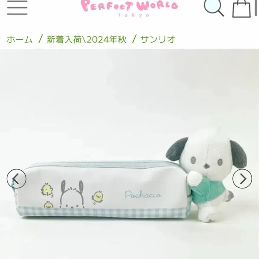[BUNJANG] Sanrio Pochacco Pencil Case / 산리오 포차코 필통