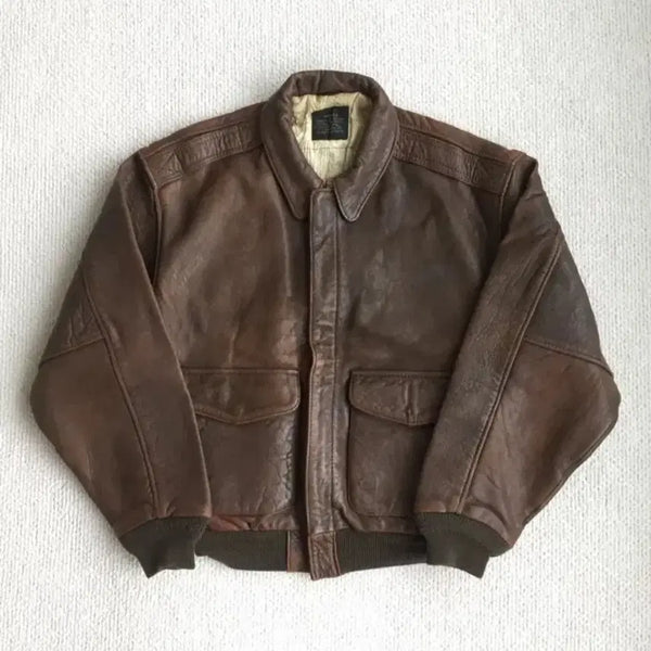 [BUNJANG] 80s Avirex A2 Leather Jacket / 80s 아비렉스 a2 가죽자켓