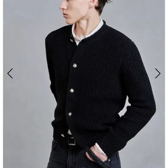 [BUNJANG] R4 Black Cardigan M / R4 가디건 블랙 M