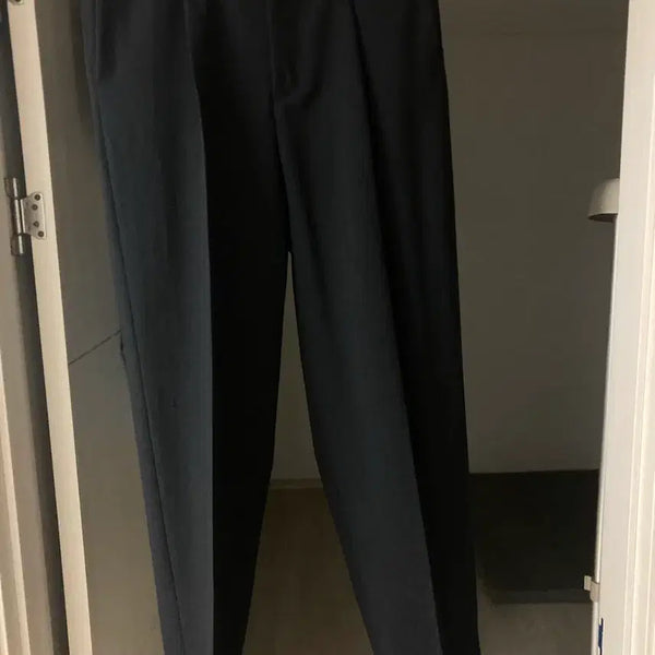 [BUNJANG] Deldio Cotton Linen Pleated Pants Ink Black / 델디오 코튼 린넨 플리티드 팬츠 INK BLACK M사이즈