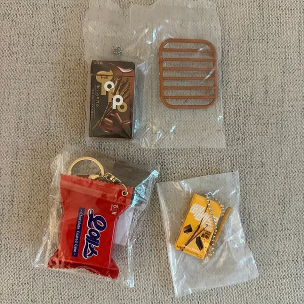 [BUNJANG] Snack Keychain Set / 빼빼로 오예스 간식키링