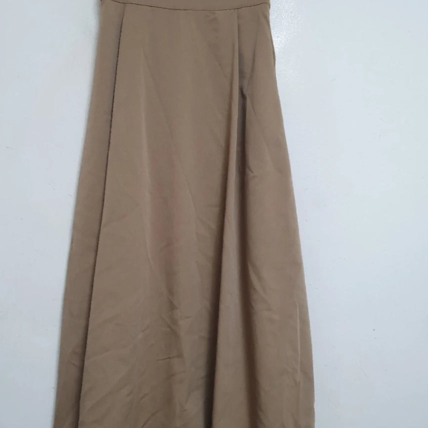 [BUNJANG] Beige Flare Long Skirt / 베이지 플레어 롱 스커트