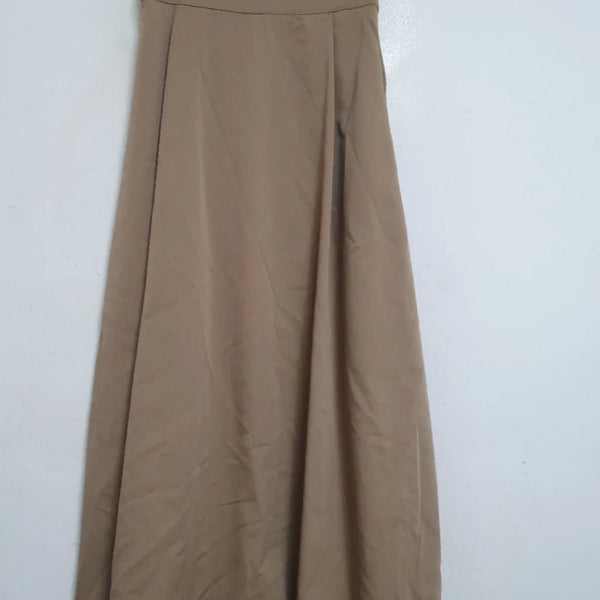 [BUNJANG] Beige Flare Long Skirt / 베이지 플레어 롱 스커트