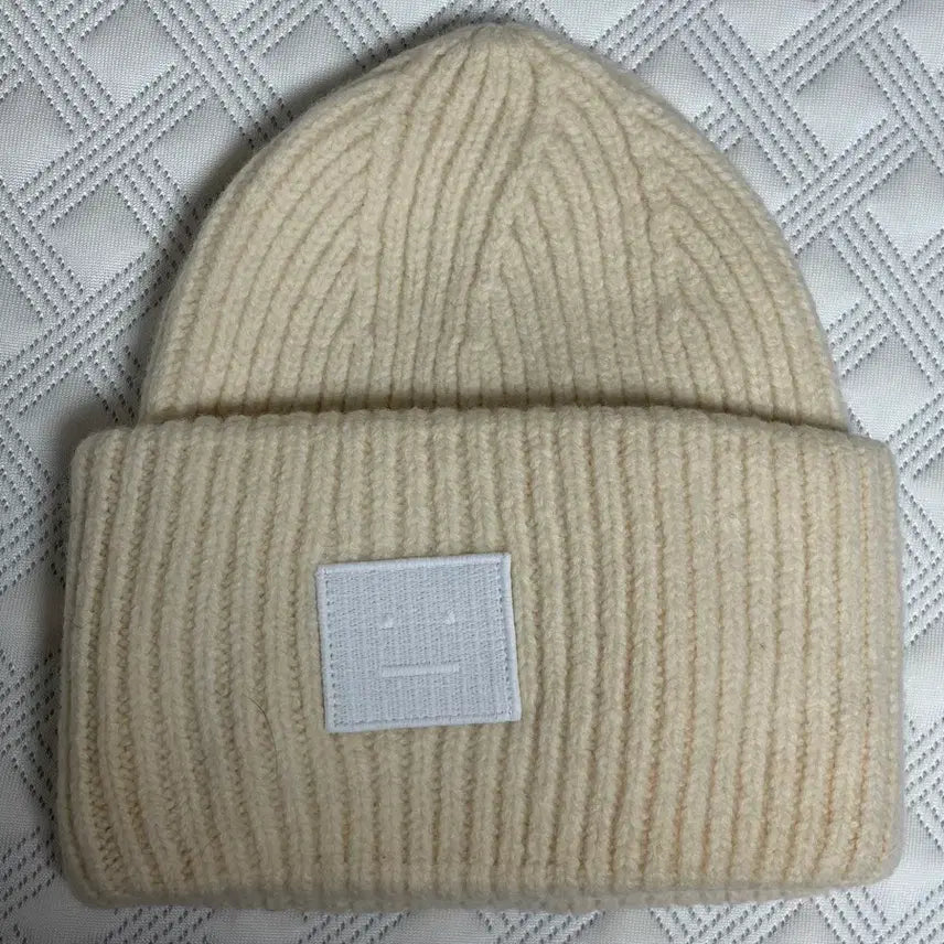 [BUNJANG] Acne Studios N Face Beanie White / 아크네 팬시 N 페이스 비니 화이트