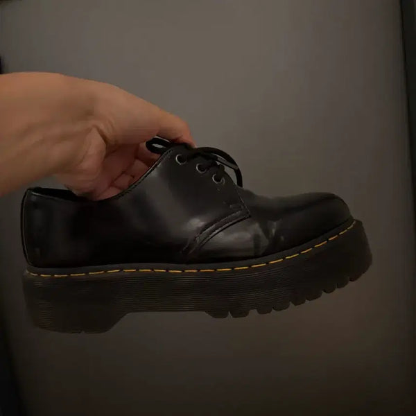 [BUNJANG] Dr. Martens 3-Eye Jadon Low Shoes Black / 닥터마틴 3홀 블랙 제이든 로우 슈즈