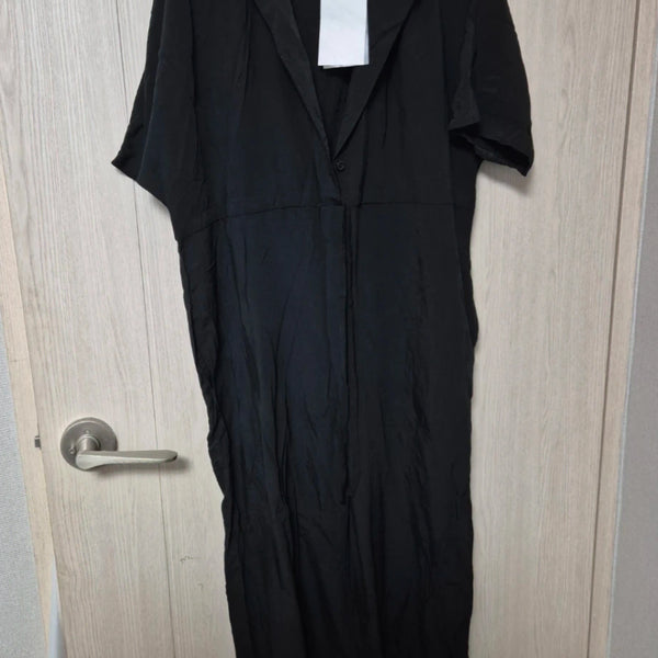 [BUNJANG] CHAK Short Sleeve Black Jumpsuit / CHAK 반팔 블랙 점프슈트 새상품