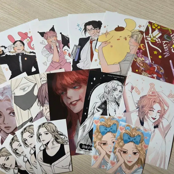 [BUNJANG] Tokyo Revengers Paper Goods Postcards & Photocards Bundle Set (16 pcs) / (일괄) 도리벤 비공굿 프박 엽서 지류 포토 카드 16장