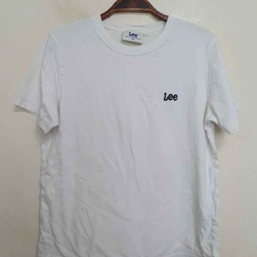 [BUNJANG] Lee White Short Sleeve T-Shirt / Lee 화이트 반팔티