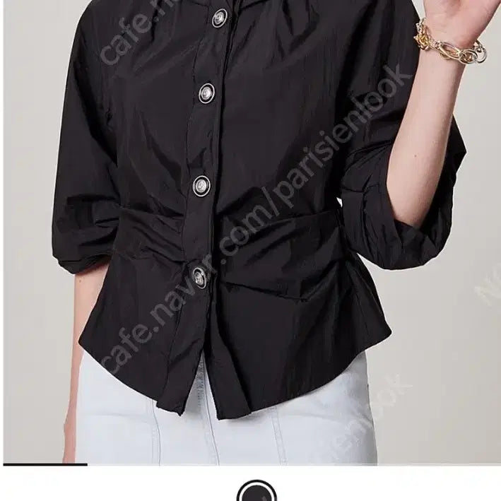 [BUNJANG] Time Blazer Black Shirt / 타임 블레이져 블랙셔츠