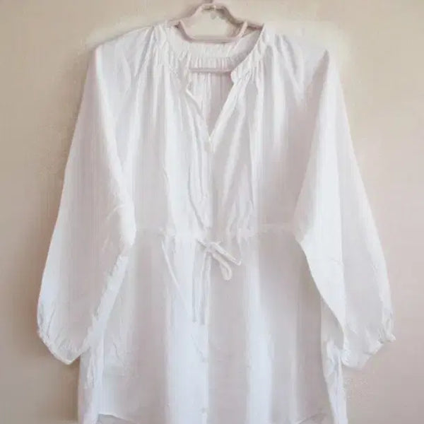 [BUNJANG] INGNI White Long Blouse / INGNI  화이트 롱 블라우스