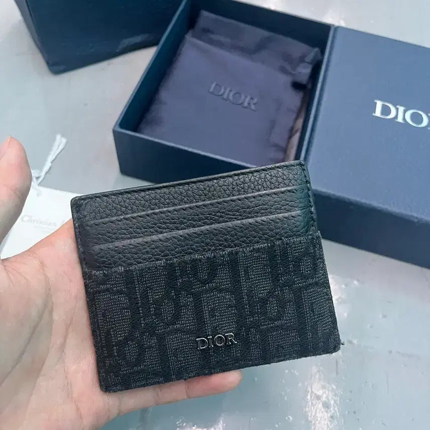 [BUNJANG] Dior Dior Oblique Jacquard Card Holder / [풀구성] 디올 오블리크 자카드 카드지갑
