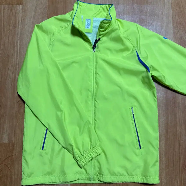 [BUNJANG] Unisex Windbreaker Zip-Up Jacket (Fluorescent) / (새상품) 여성남성 남녀공용 90/95 긴팔 집업바람막이 자켓잠바 형광색