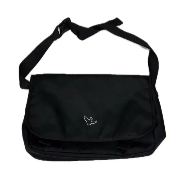 [BUNJANG] Carhartt WIP Script Logo Messenger Bag Black / 칼하트 WIP 스크립트 로고 메신저백 블랙