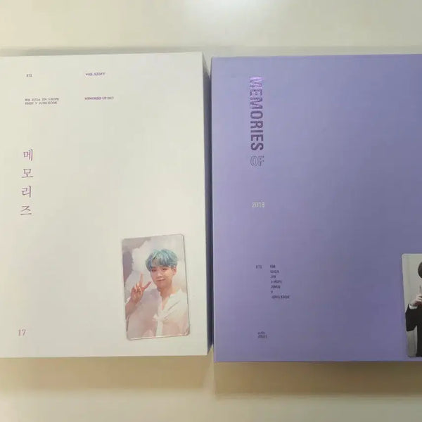 [BUNJANG] BTS Suga 2017 2018 Memories Photocard / 방탄소년단 BTS 윤기슈가 2017,2018메모리즈 양도
