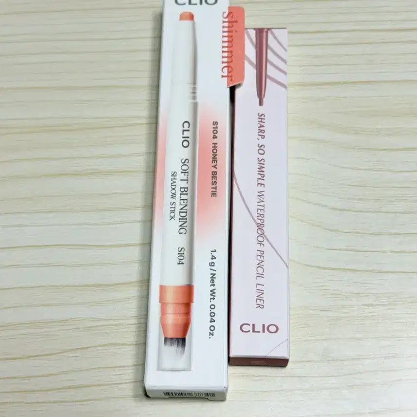 [BUNJANG] Clio Sharp So Simple Pencil Liner Rose & Soft Blending Shadow Stick Honey Bestie / 클리오 샤프쏘심플 펜슬라이너 로즈, 소프트블렌딩 섀도우스틱 허니베스티