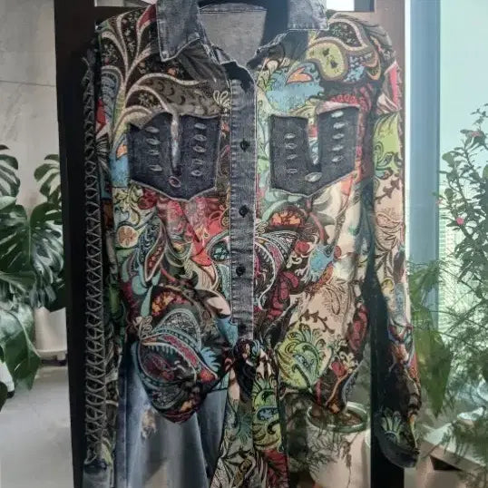 [BUNJANG] Mixed Denim Shirt / 믹스데님셔츠