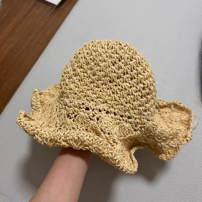 [BUNJANG] Women's Summer Raffia Bucket Hat / 여성 여름 라피아 벙거지 모자