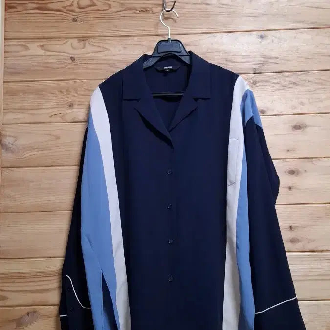 [BUNJANG] 2nd Floor Colorblock Blouse / 2nd floor 배색 블라우스