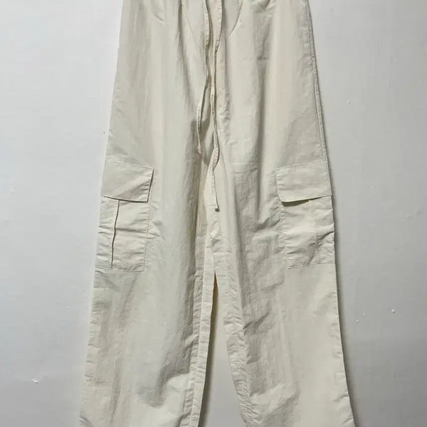 [BUNJANG] LIBRE Cargo Banding String Wide Pants / 55-66 LIBRE 카고 밴딩 스트링 와이드팬츠 바지 정품