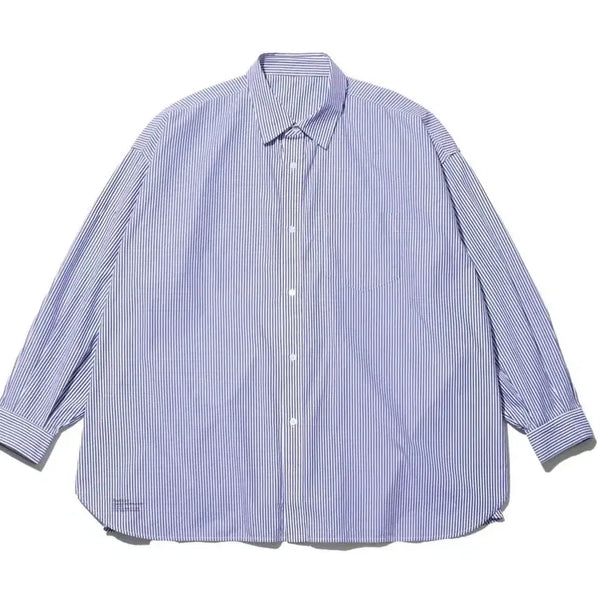 [BUNJANG] Fresh Service Corporate Uniform Shirt Blue Stripe / [S] 프레쉬서비스 Corporate Uniform 셔츠 블루스트라이프 새상품